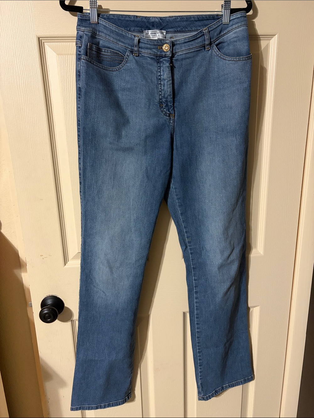 St.John Classic Blue Women's Straight-Leg Jeans